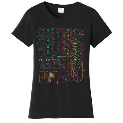 Analogue Synthesiser Electronic Music Modular Life Women's T-Shirt