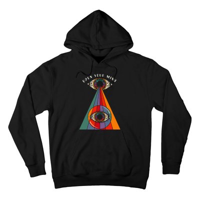 All Seeing Eye Open Your Mind Evil Eye Retro 60s 70s Hoodie