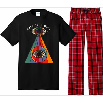 All Seeing Eye Open Your Mind Evil Eye Retro 60s 70s Pajama Set