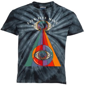 All Seeing Eye Open Your Mind Evil Eye Retro 60s 70s Kids Tie-Dye T-Shirt