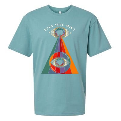 All Seeing Eye Open Your Mind Evil Eye Retro 60s 70s Sueded Cloud Jersey T-Shirt