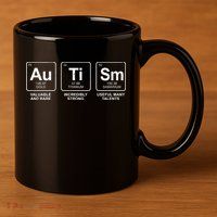 Autism Strong Element Awareness 11oz C Handle Ceramic Mug