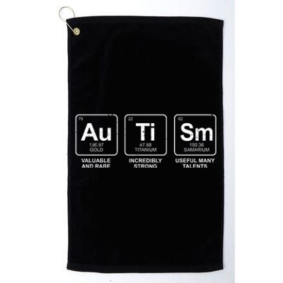 Autism Strong Element Awareness Platinum Collection Golf Towel