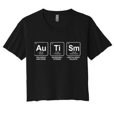 Autism Strong Element Awareness Crop Top