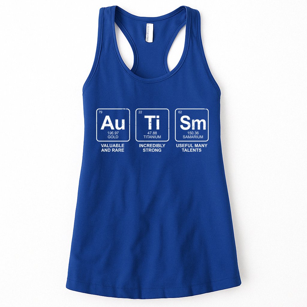 Autism Strong Element Awareness Womens Tank Top