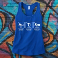 Autism Strong Element Awareness Womens Tank Top
