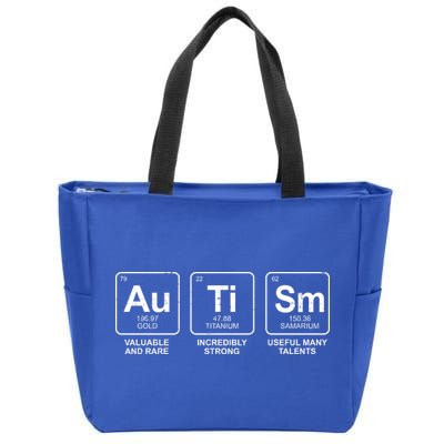 Autism Strong Element Awareness Zip Tote Bag