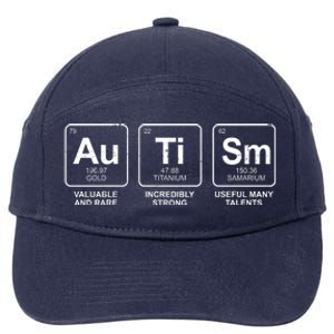 Autism Strong Element Awareness 7-Panel Snapback Hat