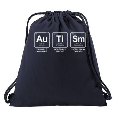 Autism Strong Element Awareness Drawstring Bag