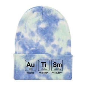 Autism Strong Element Awareness Tie Dye 12in Knit Beanie