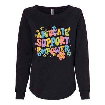 Advocate Support Empower Retro Social Worker Graduation MSW Womens California Wash Sweatshirt