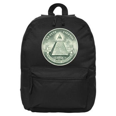 ALL SEEING EYE OF GOD DIVINE PROVIDENCE ILLUMINATI SEAL 16 in Basic Backpack