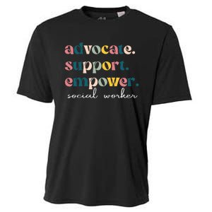 Advocate Support Empower Cute Social Worker Graduation Cooling Performance Crew T-Shirt