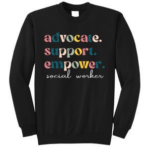 Advocate Support Empower Cute Social Worker Graduation Sweatshirt