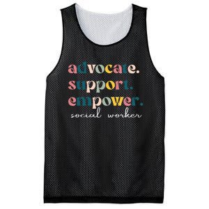 Advocate Support Empower Cute Social Worker Graduation Mesh Reversible Basketball Jersey Tank