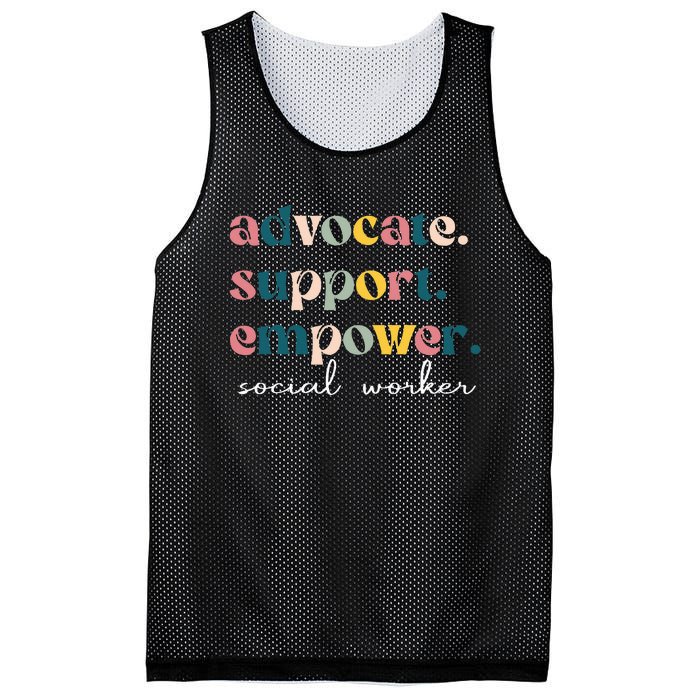 Advocate Support Empower Cute Social Worker Graduation Mesh Reversible Basketball Jersey Tank