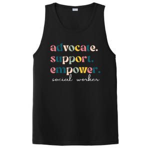 Advocate Support Empower Cute Social Worker Graduation PosiCharge Competitor Tank