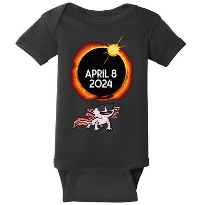 Axolotl Solar Eclipse 2024 Totality April 8 Baby Bodysuit