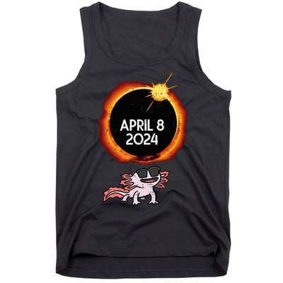 Axolotl Solar Eclipse 2024 Totality April 8 Tank Top