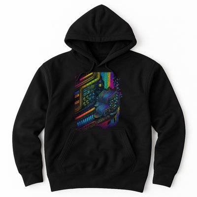 Analogue Synthesiser Electronic Music Modular Life Hoodie