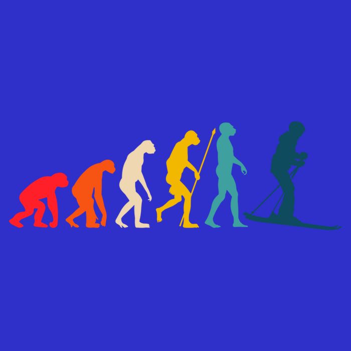 Alpine Ski Evolution Retro Vintage Slope Skiing Skier Cool Gift Womens Tank Top