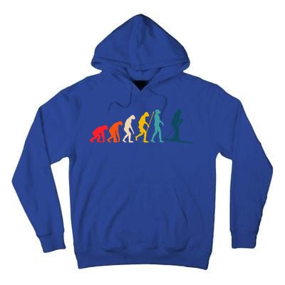 Alpine Ski Evolution Retro Vintage Slope Skiing Skier Cool Gift Tall Hoodie
