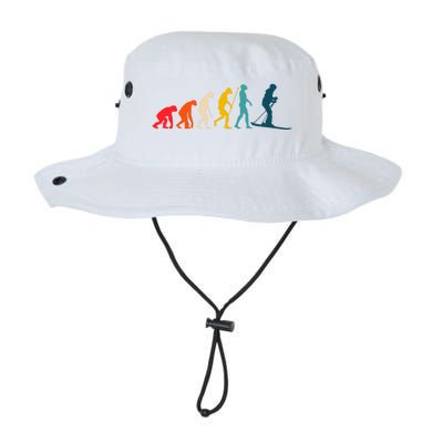 Alpine Ski Evolution Retro Vintage Slope Skiing Skier Cool Gift Legacy Cool Fit Booney Bucket Hat