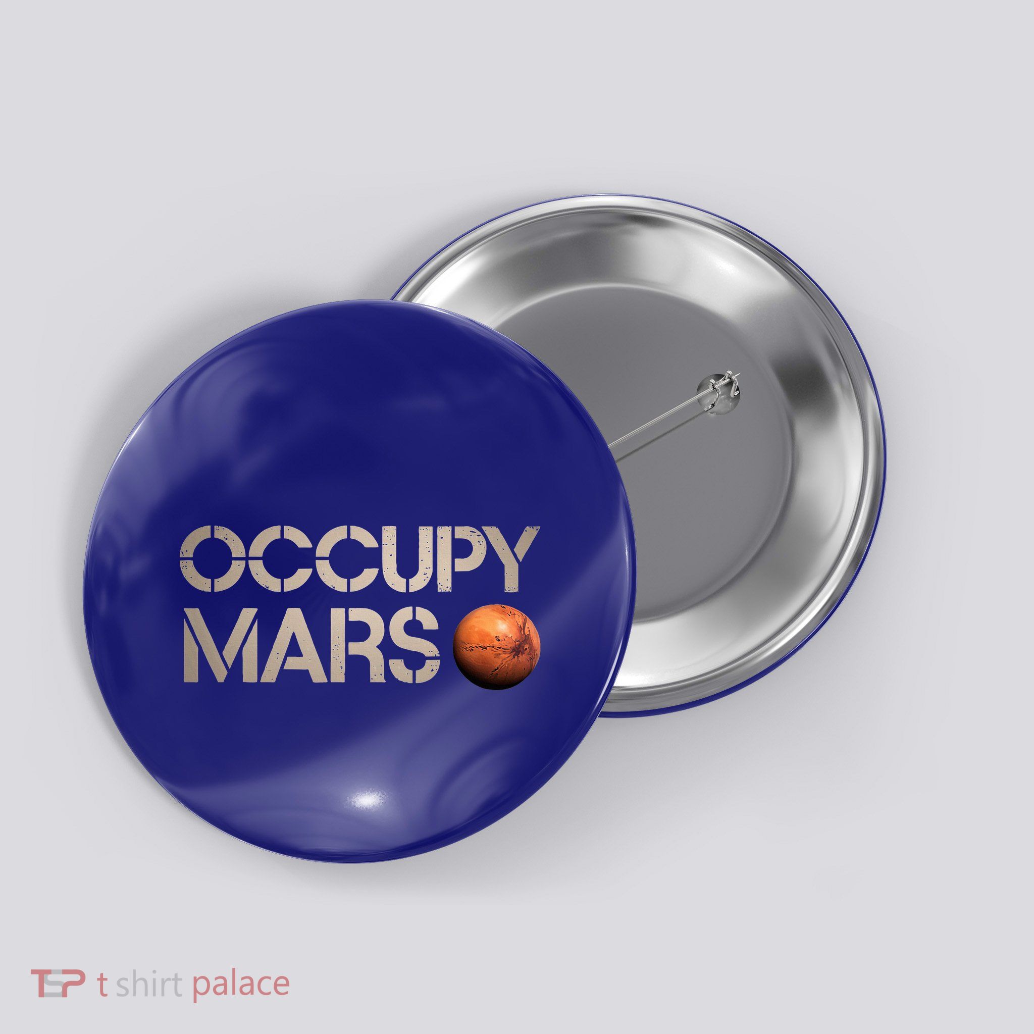 Astronomy Space Explorer Rocket Science Occupy Mars Button
