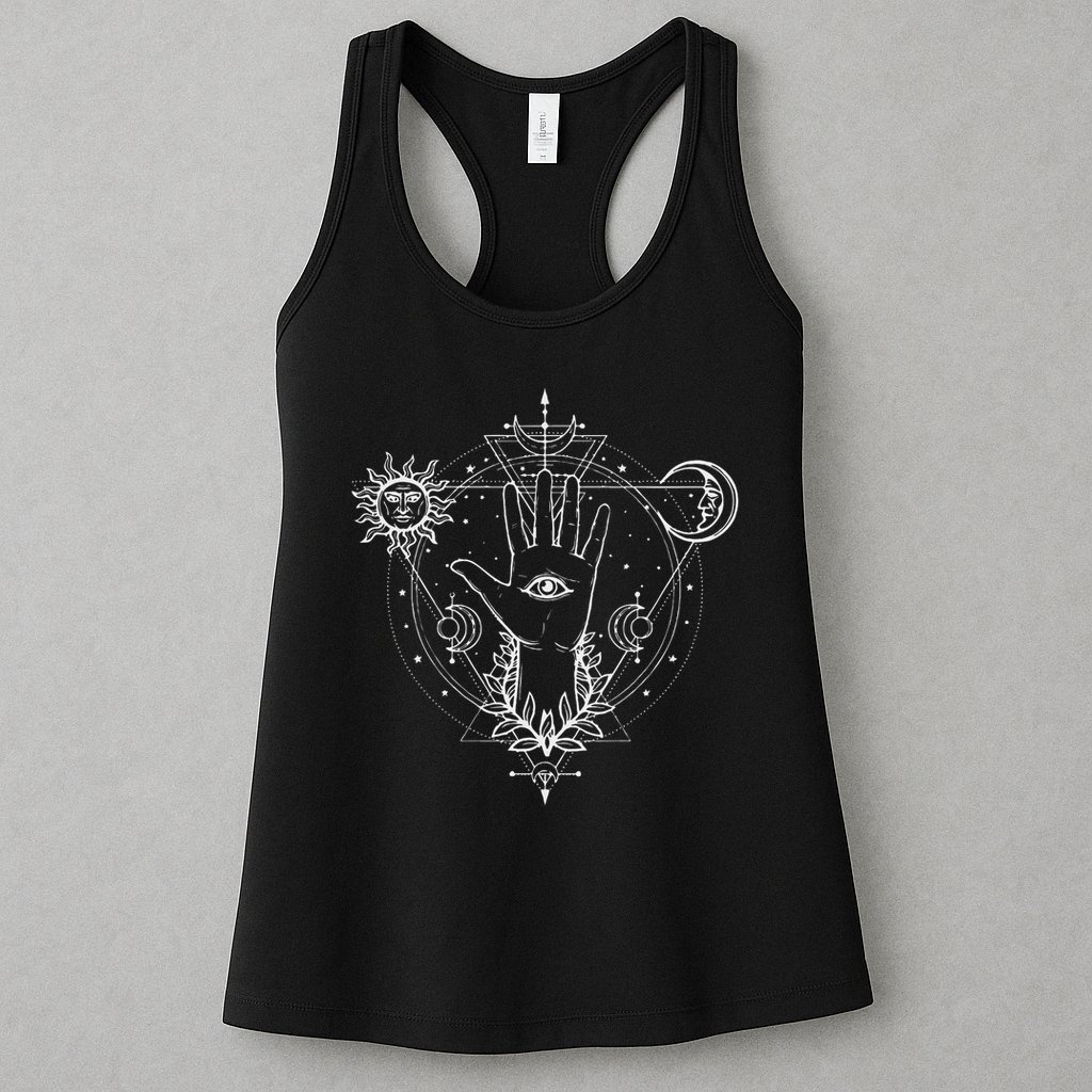 All Seeing Eye Mystic Blackcraft Clothing Gift Womens Tank Top