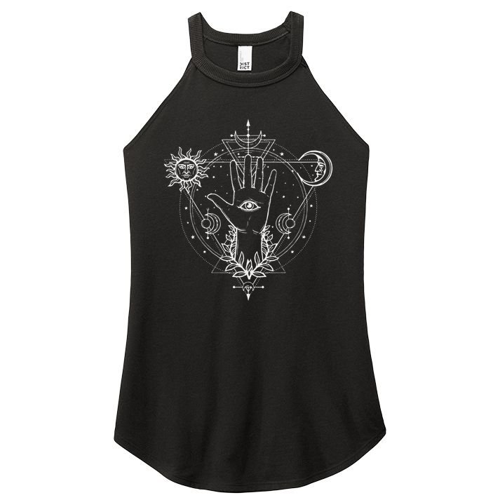 All Seeing Eye Mystic Blackcraft Clothing Gift Women's Perfect Tri Rocker Tank