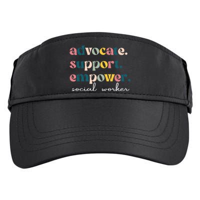 Advocate Support Empower Cute Social Worker Graduation Msw Adult Drive Performance Visor