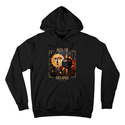 Art Solar Eclipse 2024 Sun Totality April 8th America Hoodie