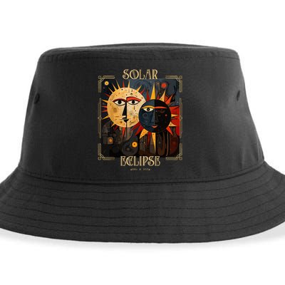 Art Solar Eclipse 2024 Sun Totality April 8th America Sustainable Bucket Hat