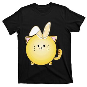 Anime Style Easter Bunny Ears Cat T-Shirt