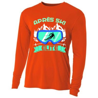 Apres Ski Elite Skiing Snowboarding Skiing Gift Cooling Performance Long Sleeve Crew