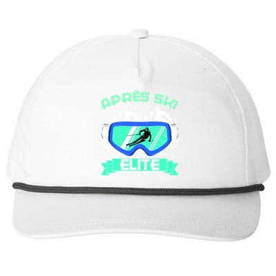 Apres Ski Elite Skiing Snowboarding Skiing Gift Snapback Five-Panel Rope Hat