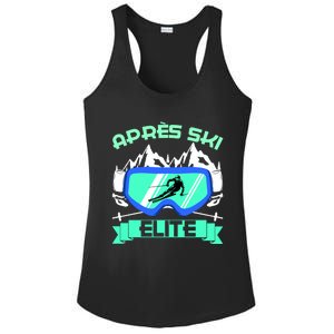 Apres Ski Elite Skiing Snowboarding Skiing Gift Ladies PosiCharge Competitor Racerback Tank