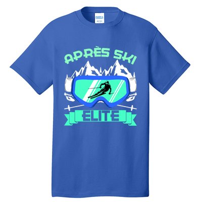 Apres Ski Elite Skiing Snowboarding Skiing Gift Tall T-Shirt