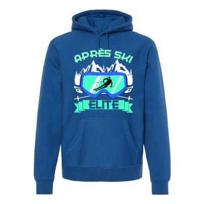 Apres Ski Elite Skiing Snowboarding Skiing Gift Premium Hoodie