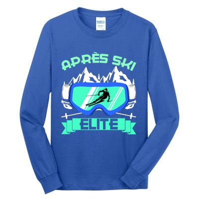 Apres Ski Elite Skiing Snowboarding Skiing Gift Tall Long Sleeve T-Shirt