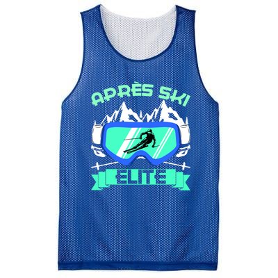 Apres Ski Elite Skiing Snowboarding Skiing Gift Mesh Reversible Basketball Jersey Tank