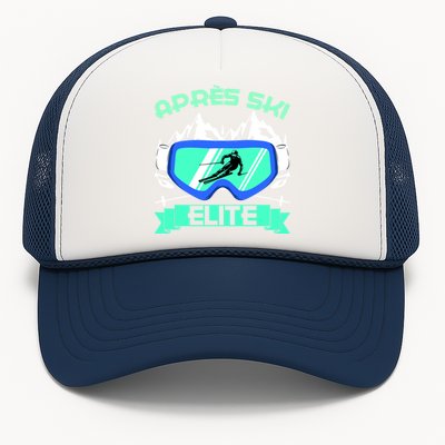 Apres Ski Elite Skiing Snowboarding Skiing Gift Trucker Hat