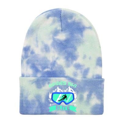 Apres Ski Elite Skiing Snowboarding Skiing Gift Tie Dye 12in Knit Beanie