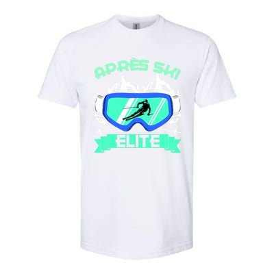 Apres Ski Elite Skiing Snowboarding Skiing Gift Softstyle CVC T-Shirt