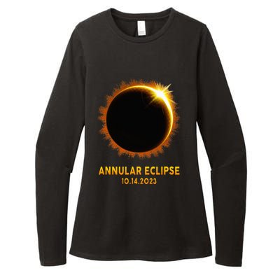 Annular Solar Eclipse 10.14.23 America Annularity Celestial Womens CVC Long Sleeve Shirt