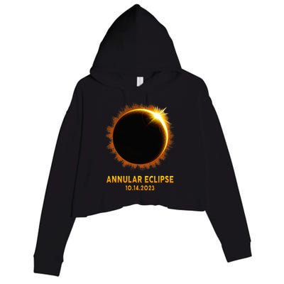 Annular Solar Eclipse 10.14.23 America Annularity Celestial Crop Fleece Hoodie