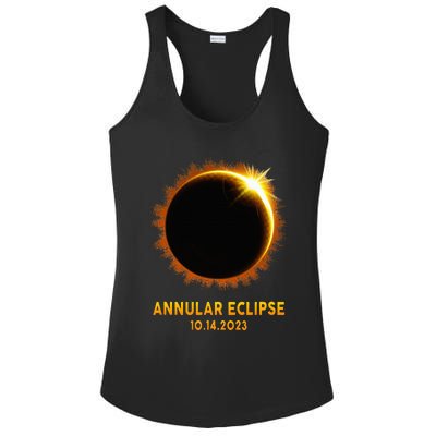 Annular Solar Eclipse 10.14.23 America Annularity Celestial Ladies PosiCharge Competitor Racerback Tank