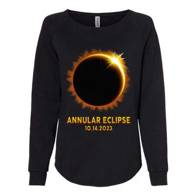 Annular Solar Eclipse 10.14.23 America Annularity Celestial Womens California Wash Sweatshirt