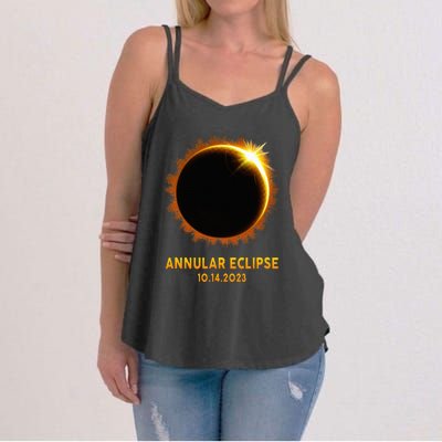 Annular Solar Eclipse 10.14.23 America Annularity Celestial Women's Strappy Tank