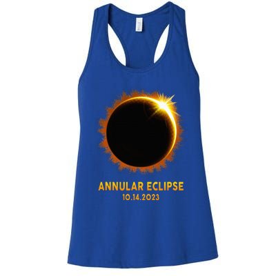 Annular Solar Eclipse 10.14.23 America Annularity Celestial Women's Racerback Tank